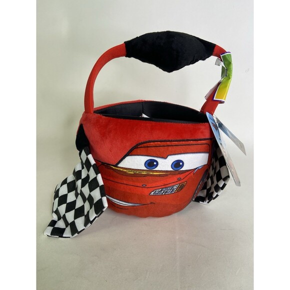 Flipeez Disney Pixar Cars Lightning McQueen Easter Halloween Basket Squeeze Pump - Picture 1 of 14